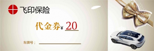白色汽車保養(yǎng)代金券模板下載